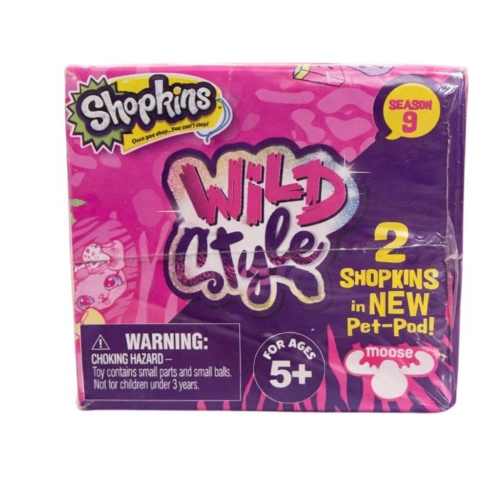 Shopkins Season 9 Wild Style Blind Pack Pet Pod Mystery New